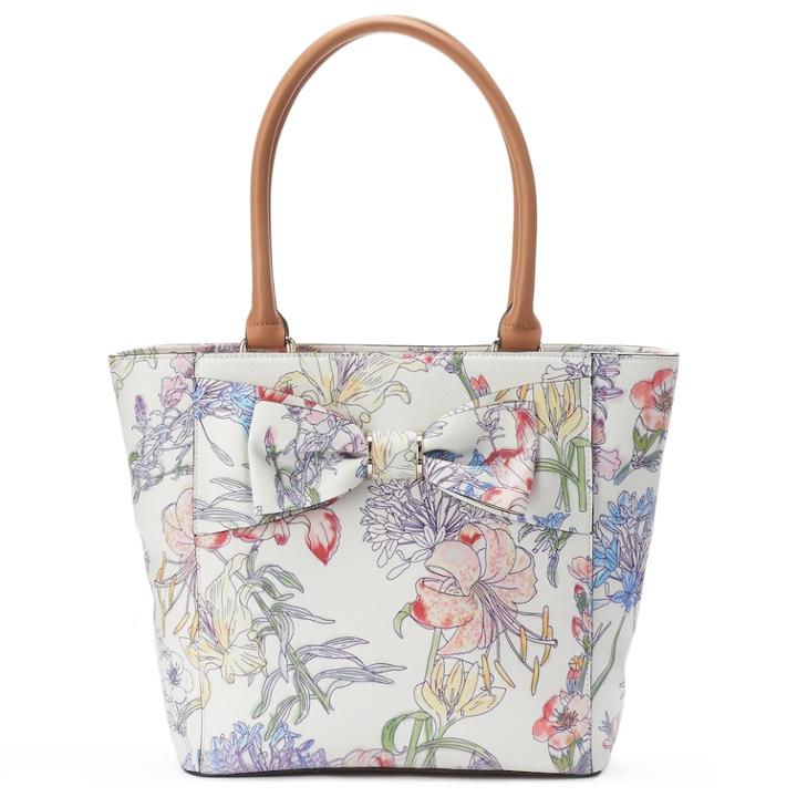 Apt. 9&reg; Brooklyn Bow Tote, Women's, Multi Floral