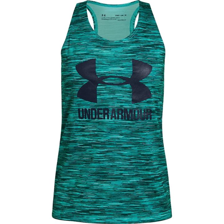 Girls 7-16 Under Armour Pixelated Logo Racerback Tank Top, Size: Xl, Purple