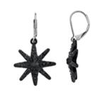 Simply Vera Vera Wang Simulated Crystal Starburst Drop Earrings, Women's, Black