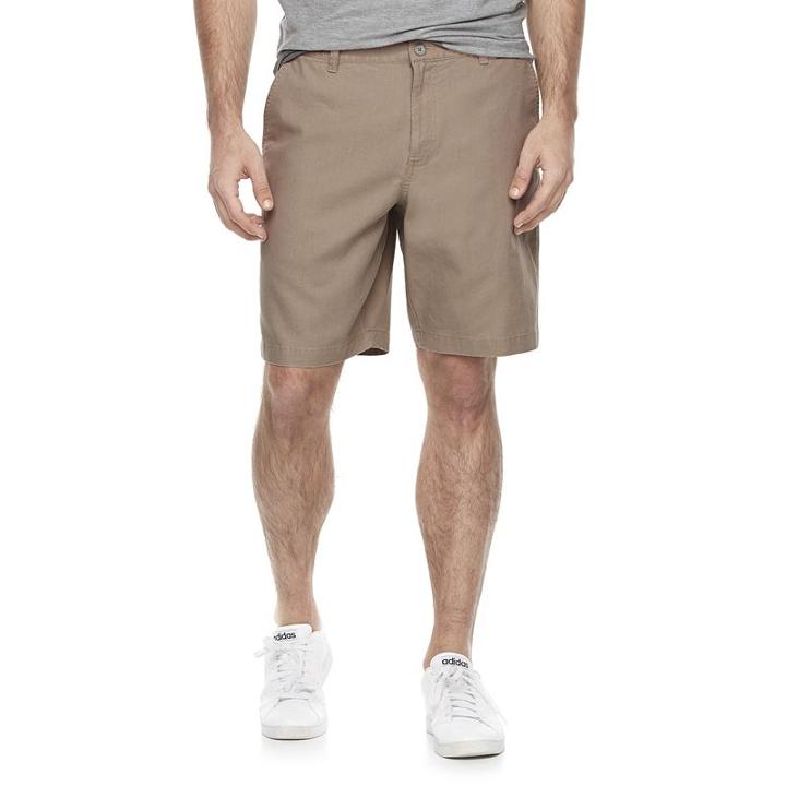 Men's Marc Anthony Slim-fit Linen-blend Shorts, Size: 30, Med Beige