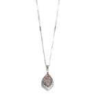 Long Hammered Pendant Necklace, Women's, Multicolor