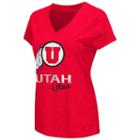 Women's Campus Heritage Utah Utes V-neck Tee, Size: Medium, Red Other