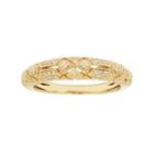 14k Gold 1/6 Carat T.w. Igl Certified Diamond Art Deco Wedding Ring, Women's, Size: 7, White