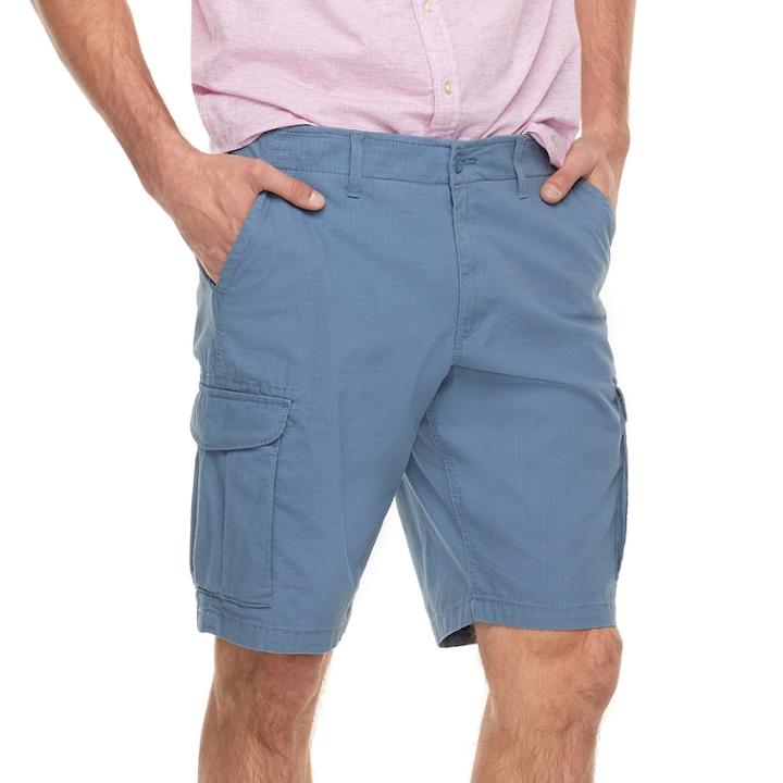 Big & Tall Sonoma Goods For Life&trade; Flexwear Modern-fit Ripstop Stretch Cargo Shorts, Men's, Size: 48, Blue (navy)