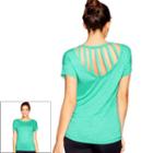 Women's Colosseum Moxie Strappy Back Top, Size: Small, Dark Green