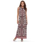 Petite Suite 7 Sleeveless Blouson Maxi Dress, Women's, Size: 8 Petite, Med Red