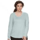 Juniors' Plus Size Mudd&reg; Scoopneck Tee, Teens, Size: 2xl, Med Blue