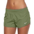 Women's Nike Crew Running Shorts, Size: Medium, Green Oth