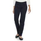 Women's Croft & Barrow&reg; Easy Care Straight-leg Pants, Size: 18 Short, Dark Blue