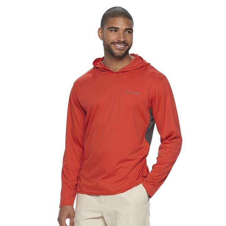 Big & Tall Columbia Cool Coil Classic-fit Hooded Tee, Men's, Size: 3xl Tall, Orange Oth