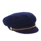 Women's Scala Boucle Chained Fisherman Cap, Blue