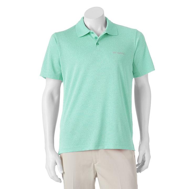 Men's Columbia Omni-wick Solid Oak View Polo, Size: Xl, Green Oth