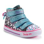 Skechers Twinkle Toes Shuffles Skip N Jump Toddler Girls' Light-up Shoes, Girl's, Size: 7 T, Lt Brown