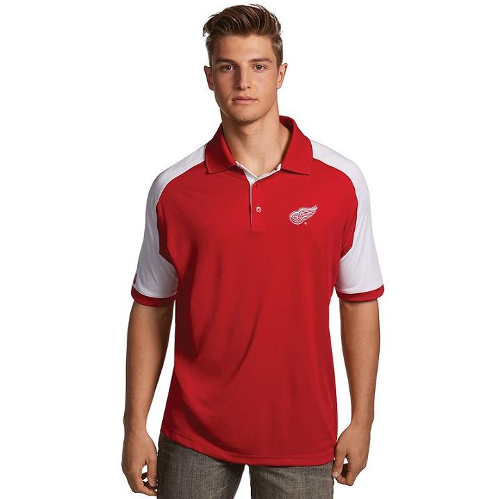 Men's Antigua Detroit Red Wings Century Polo, Size: Xxl, Dark Red