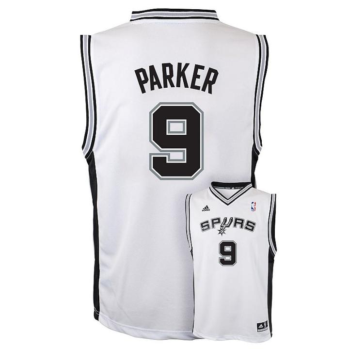 Boys 8-20 Adidas San Antonio Spurs Tony Parker Nba Replica Jersey, Boy's, Size: S(8), White