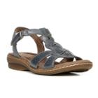 Naturalsoul By Naturalizer Barroll Women's Leather Sandals, Size: Medium (7), Blue