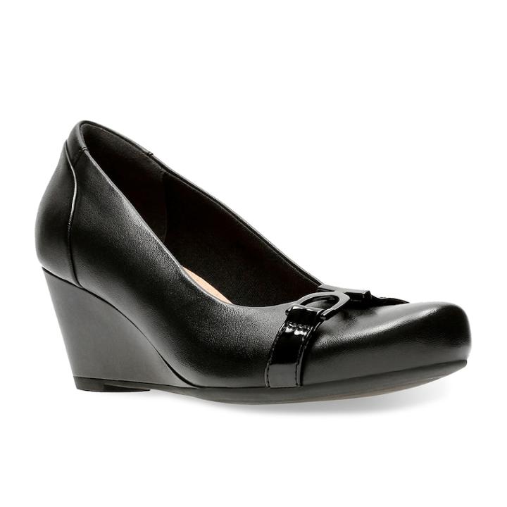 Clarks Flores Poppy Women's Wedge Pumps, Size: Medium (7), Oxford