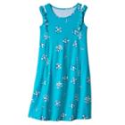 Girls 7-16 & Plus Size So&reg; Patterned Ruffle Shoulder Knit Dress, Girl's, Size: 16 1/2, Turquoise/blue (turq/aqua)