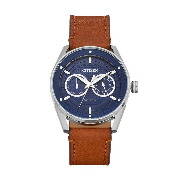 Drive From Citizen Eco-drive Men's Cto Leather Watch - Bu4020-01l, Size: Large, Brown