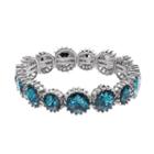 Simply Vera Vera Wang Round Blue Faceted Stone Stretch Bracelet, Women's