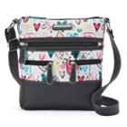 Stone & Co. Heart Print Leather Crossbody Bag, Women's, White