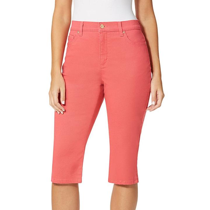 Women's Gloria Vanderbilt Amanda Skimmer Pants, Size: 12, Brt Pink