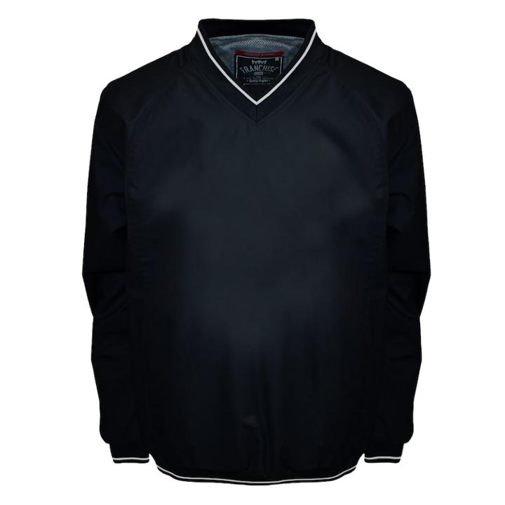 Men's Franchise Club Elite Windshell Pullover Jacket, Size: Xxl, Black