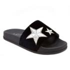 Sugar Walton Women's Slide Sandals, Size: Medium (7), Black
