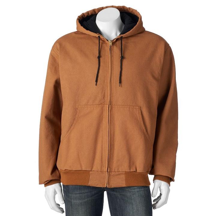 Men's Victory Rugged Wear Hooded Jacket, Size: Medium, Green