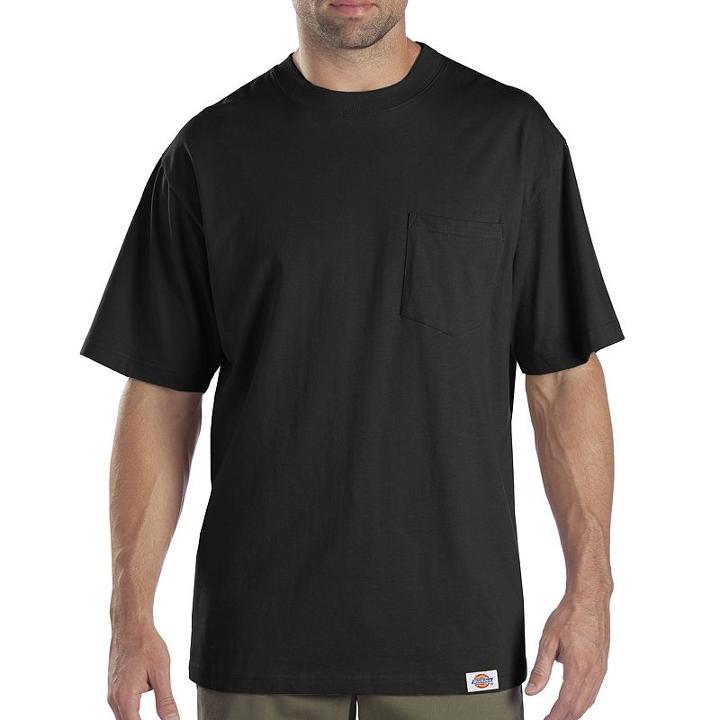 Men's Dickies 2-pk. Relaxed Fit Pocket Tee, Size: Xl, Black