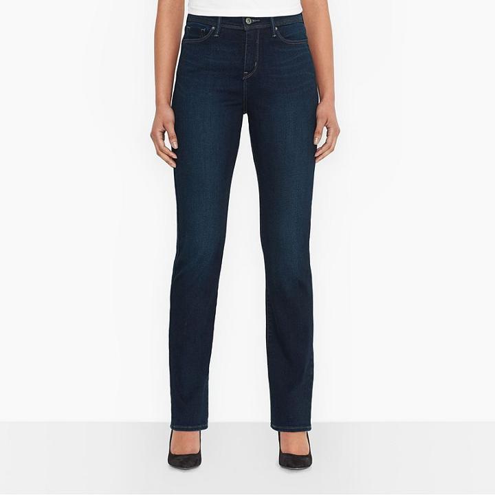 Women's Levi's 512 Perfectly Slimming Straight Leg Jeans, Size: 6/28 Avg, Dark Blue
