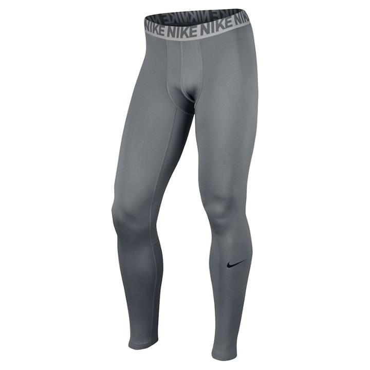 Men's Nike Dri-fit Base Layer Compression Warm Tights, Size: Medium, Grey Other