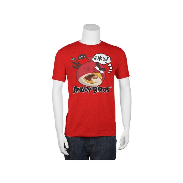 Big & Tall Angry Birds Tee, Men's, Size: 2xb, Brt Red