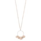 Apt. 9&reg; Shaky Butterfly & Beaded Circle Pendant Necklace, Women's, White