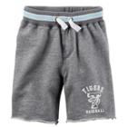 Boys 4-8 Carter's Tigers Baseball French Terry Knit Shorts, Boy's, Size: 4, Grey