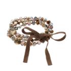 Simply Vera Vera Wang Geometric Beaded Stretch Bracelet Set, Women's, Multicolor