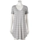 Juniors' So&reg; Short Sleeve T-shirt Dress, Teens, Size: Xs, Med Grey