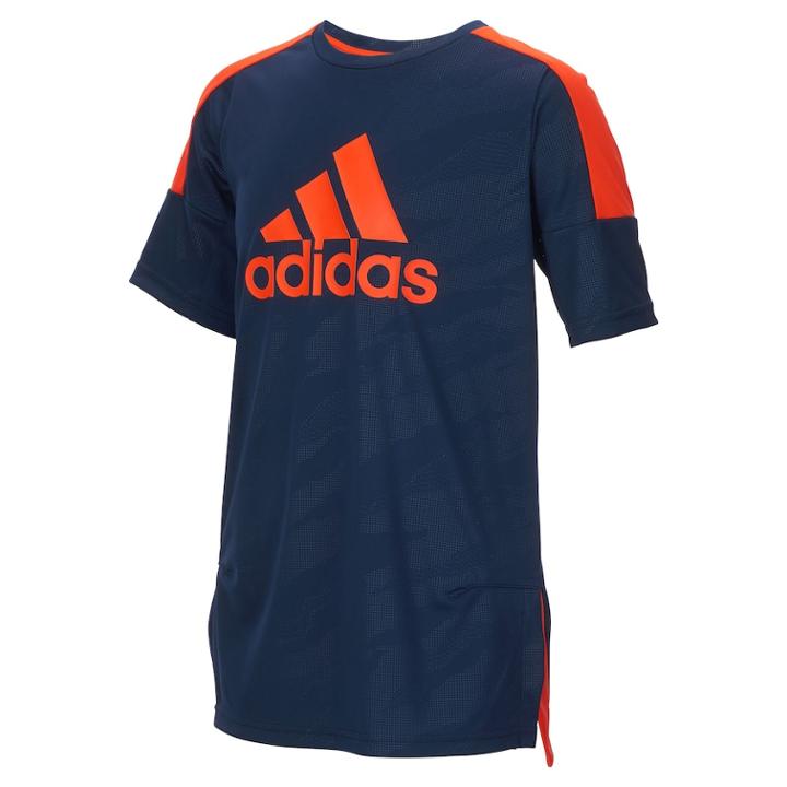 Boys 4-7x Adidas Climalite Moto Camouflage Embossed Pieced Top, Size: 6, Blue