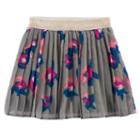 Girls 4-12 Sonoma Goods For Life&trade; Printed Woven Pleated Skort, Girl's, Size: 8, Med Grey