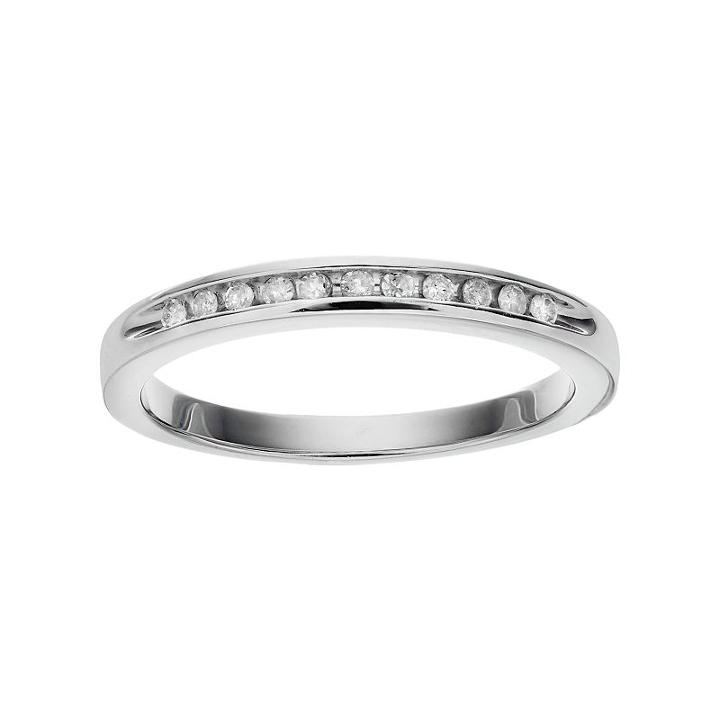 I Promise You Sterling Silver 1/10 Carat T.w. Diamond Promise Ring, Women's, Size: 7, White