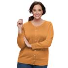 Plus Size Croft & Barrow&reg; Essential Cardigan Sweater, Women's, Size: 1xl, Gold