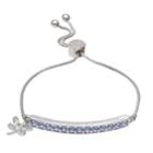 Brilliance Enjoy The Journey Adjustable Bracelet With Swarovski Crystals, Women's, Blue