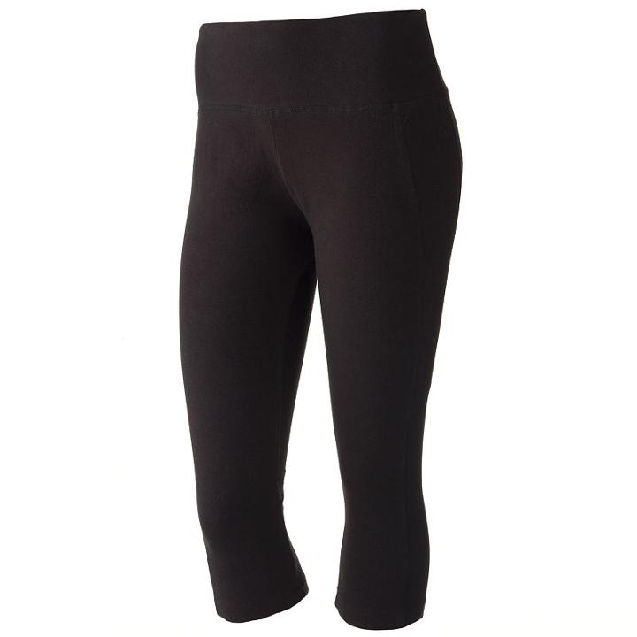 Women's Marika Magical Balance Slimming Performance Capri Leggings, Size: Large, Black