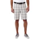 Men's Haggar&reg; Cool 18&reg; Flat-front Plaid Shorts, Size: 36, White Oth