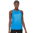 Women's Nike Dry Training Waterfall Swoosh Dri-fit Tank Top, Size: Large, Brt Blue