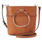 Lc Lauren Conrad O-ring Mini Bucket Crossbody Bag, Women's, Dark Brown