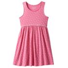 Girls 4-10 Jumping Beans&reg; Pom Curved Waist Racerback Dress, Girl's, Size: 6, Med Pink