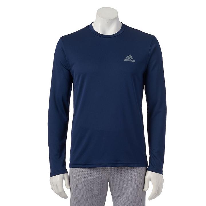 Men's Adidas Essential Climalite Performance Tee, Size: Xxl, Blue (navy)