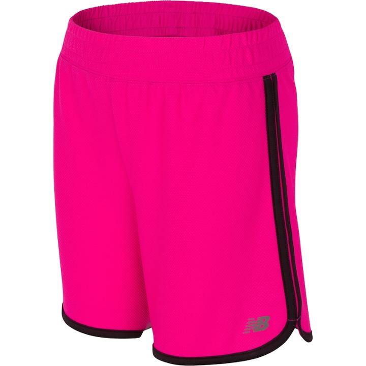 Girls 7-16 New Balance Long Shorts, Size: 16, Brt Pink