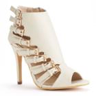 Sacred Heart Monroe Women's Peep-toe High Heel Booties, Girl's, Size: 8.5, Lt Beige